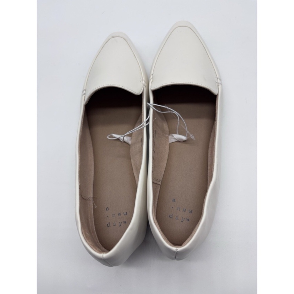 A New Day Women's Classic White Flats
